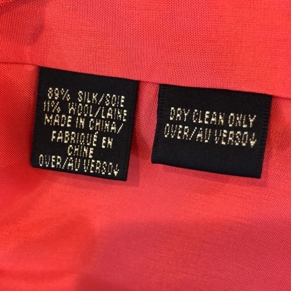 Dana Buchman SILK Coral Blazer 6‎ (preKohls)